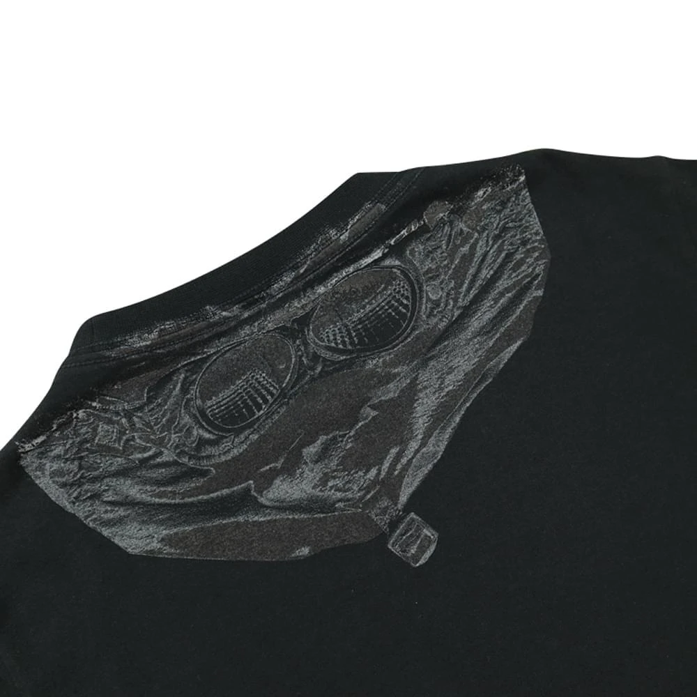 商品CP Company|Graphic Hood Print Black T Shirt,价格¥285,第4张图片详细描述