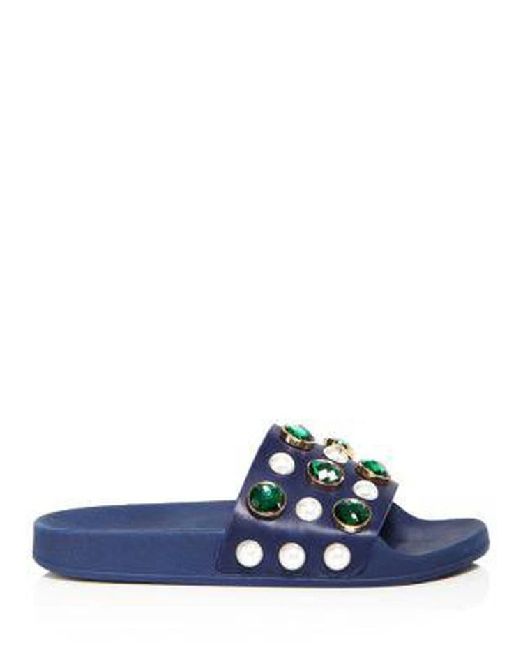 商品Tory Burch|Women's Vail Embellished Pool Slide Sandals,价格¥1682,第2张图片详细描述