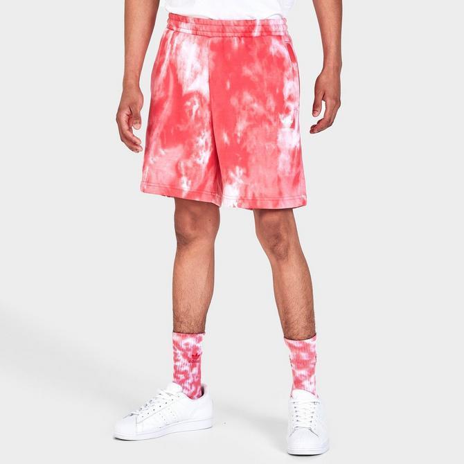 商品Adidas|Men's adidas Originals Adicolor Essentials Tie-Dye Fleece Shorts,价格¥112,第5张图片详细描述