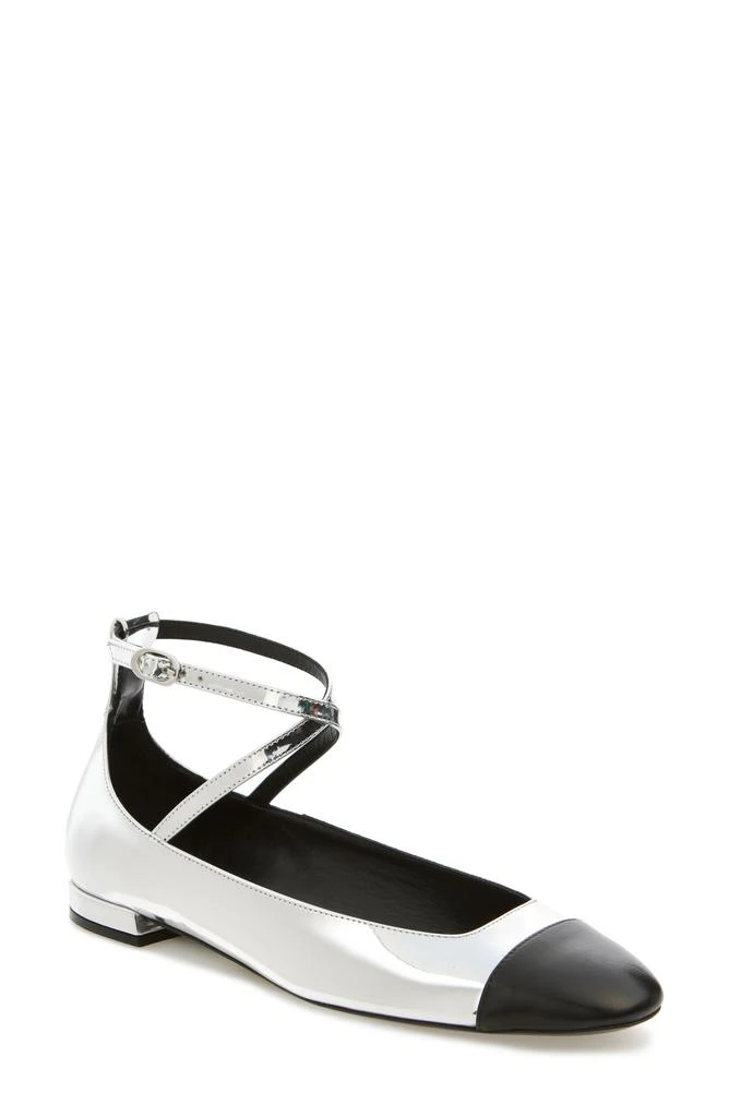 商品Stuart Weitzman|Eden Cross Strap Ballet Flat,价格¥487,第1张图片