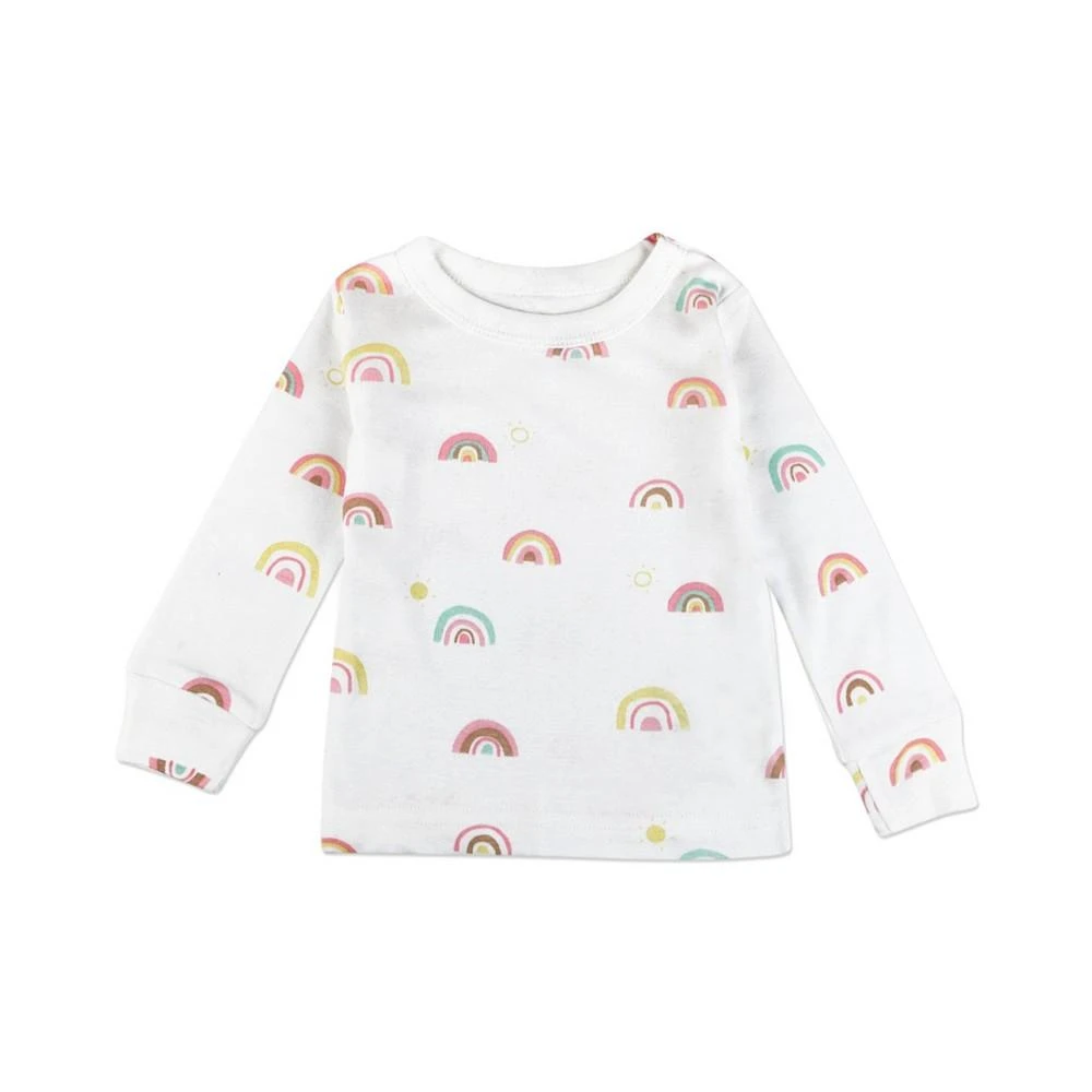 商品Mac & Moon|Baby Girls Rainbow Print Organic Pajamas, 4 Piece Set,价格¥374,第2张图片详细描述