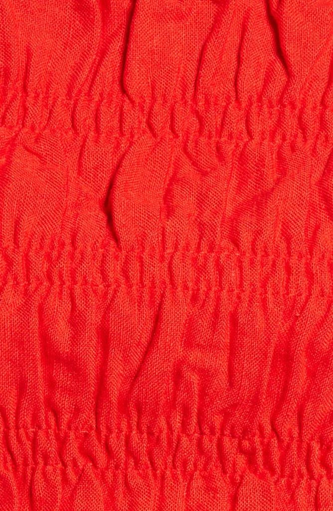 Marsha Smocked Linen & Cotton Crop Top 商品