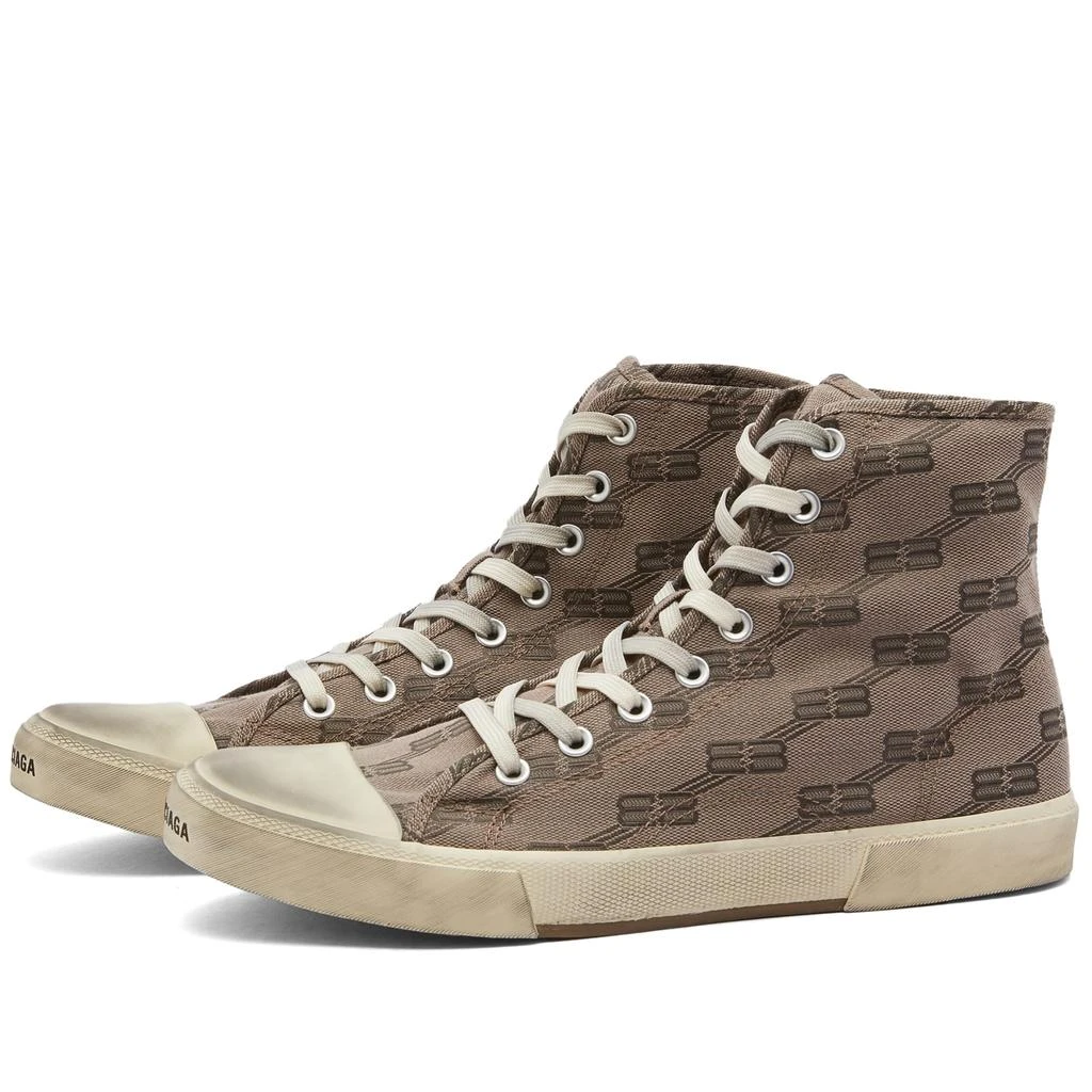 商品Balenciaga|Balenciaga Paris High All-Over Logo Canvas Sneaker,价格¥1896,第1张图片