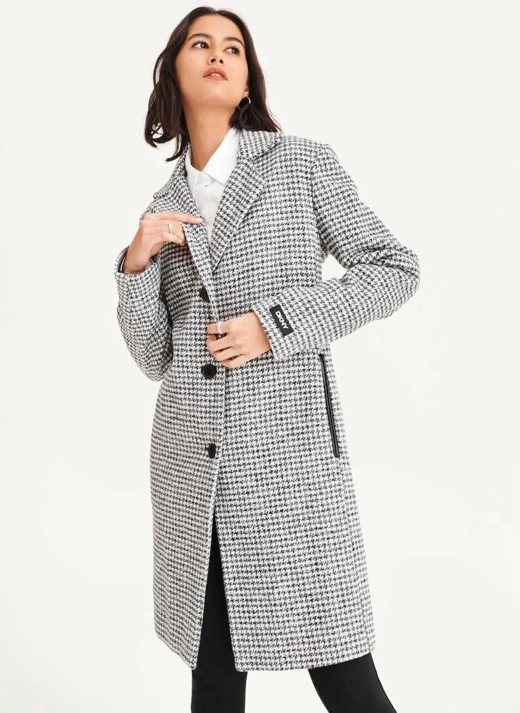 商品DKNY|Plaid Wool Coat,价格¥1208,第4张图片详细描述