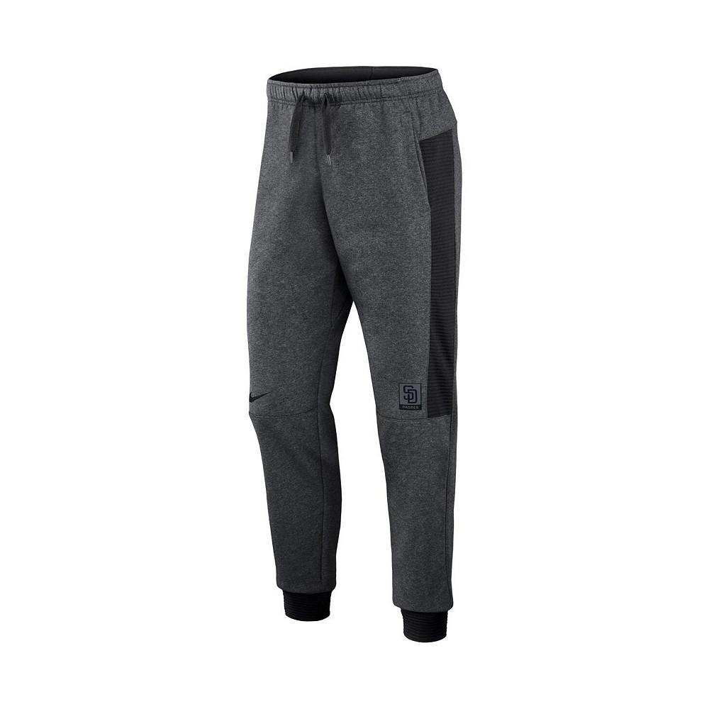 Men's Heathered Gray, Black San Diego Padres Authentic Collection Flux Performance Jogger Pants商品第3张图片规格展示
