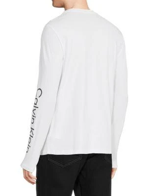 商品Calvin Klein|Box Logo Long Sleeve Crewneck Tee,价格¥188,第3张图片详细描述