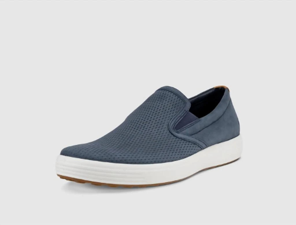 商品ECCO|Men's Soft 7 Slip-On Shoes In Marine Lion,价格¥966,第2张图片详细描述