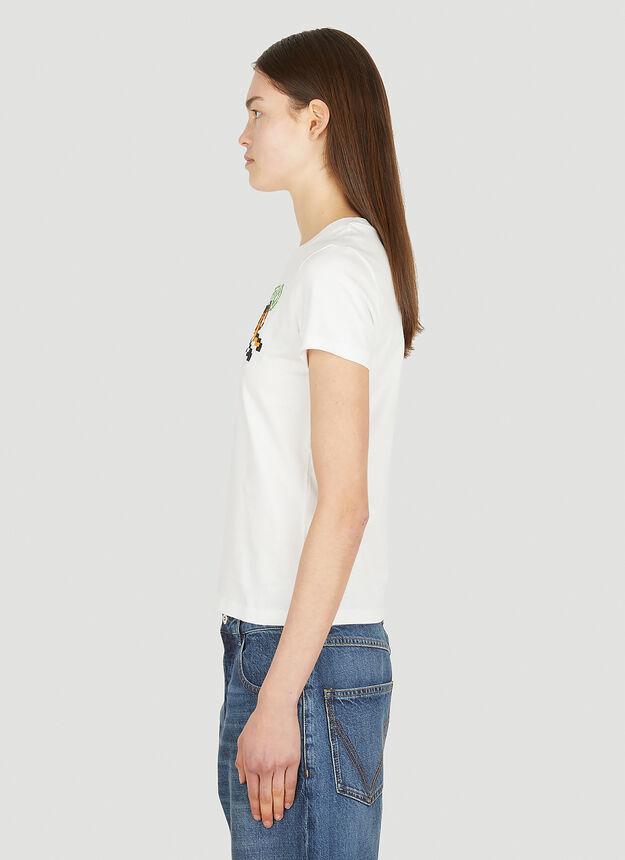 Tiger Pixel T-Shirt in White商品第3张图片规格展示