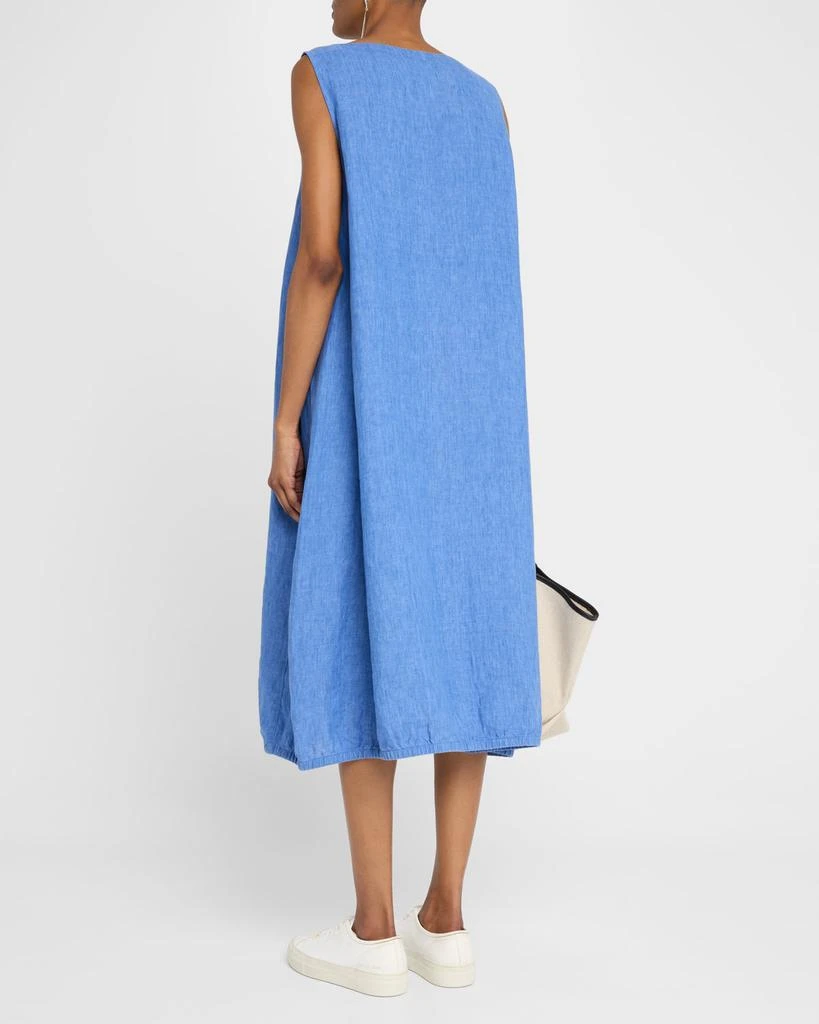 商品Eileen Fisher|Sleeveless Organic Linen Midi Dress,价格¥2201,第3张图片详细描述