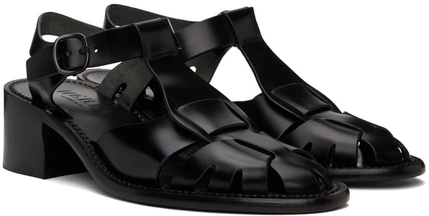 商品Hereu|Black Pesca Heeled Sandals,价格¥2911,第4张图片详细描述