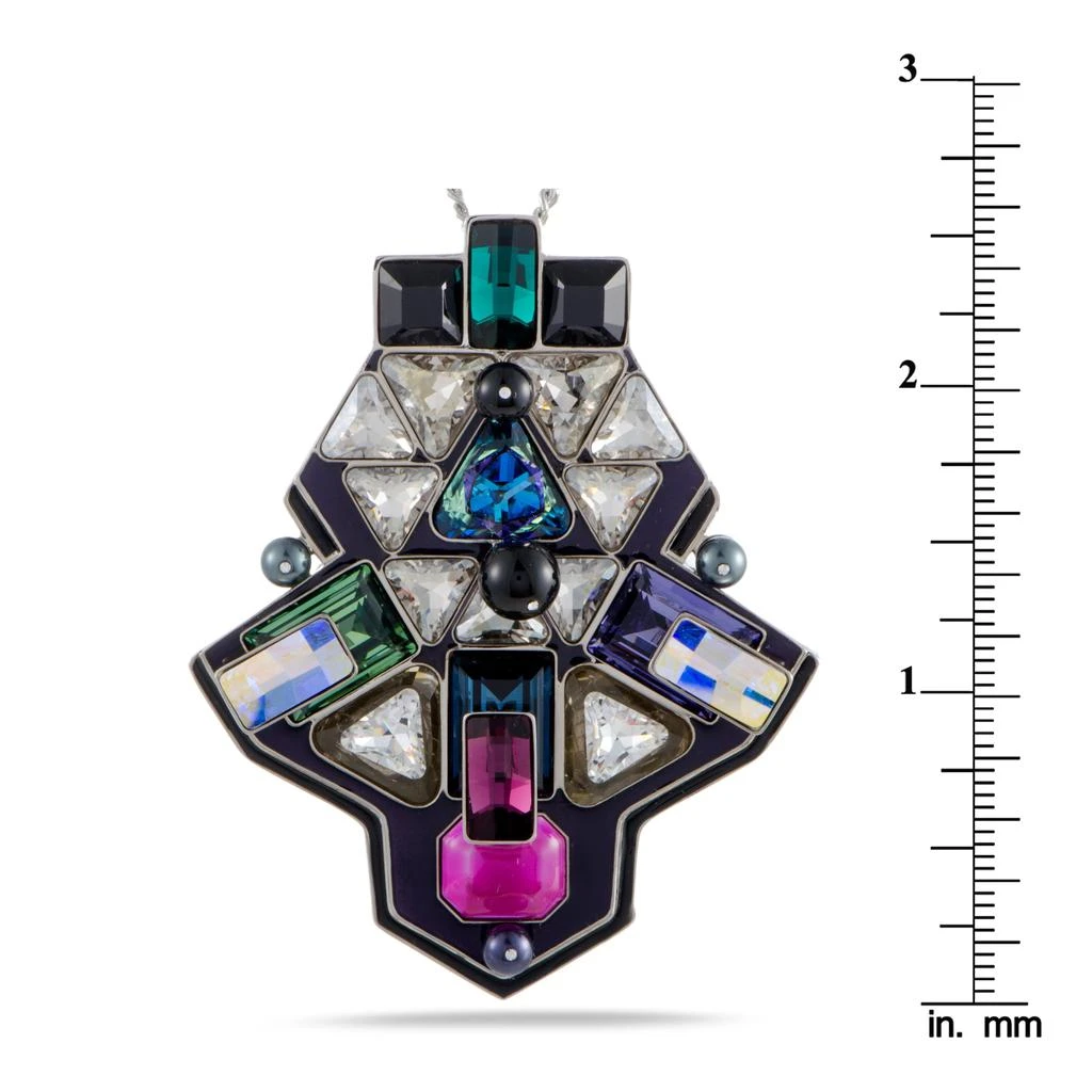 商品Swarovski|Buzz Multicolor Geometric Crystal Pendant Long Chain Necklace,价格¥386,第4张图片详细描述