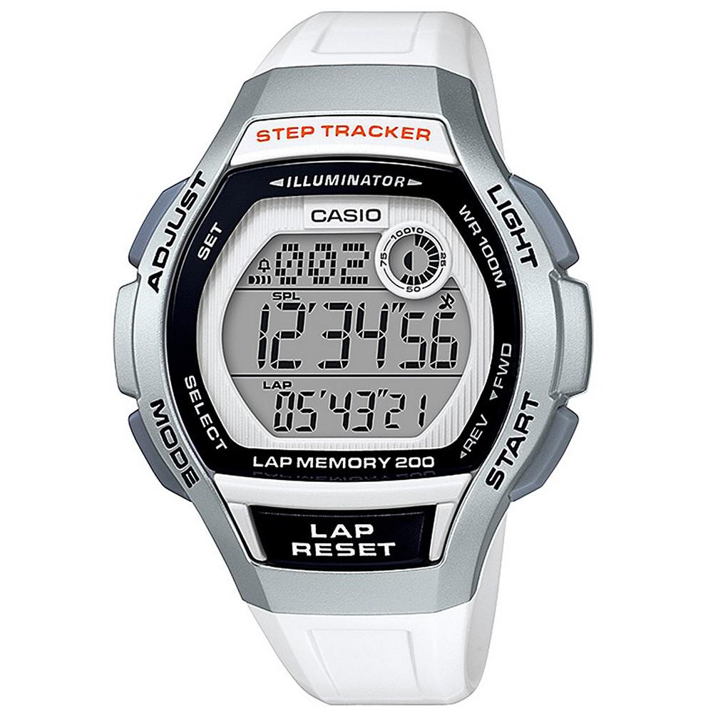 Women's Digital Step Tracker White Resin Strap Watch 38.2mm商品第1张图片规格展示