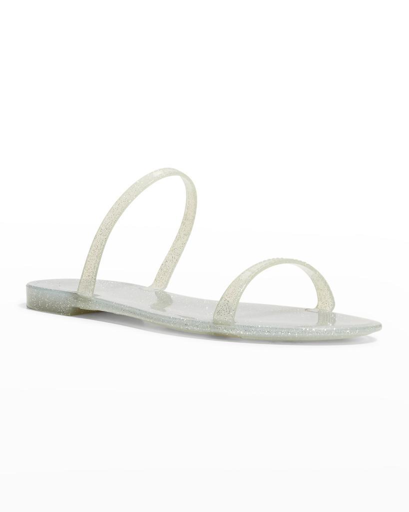 商品Stuart Weitzman|Sawyer Dual-Band Flat Sandals,价格¥704,第4张图片详细描述