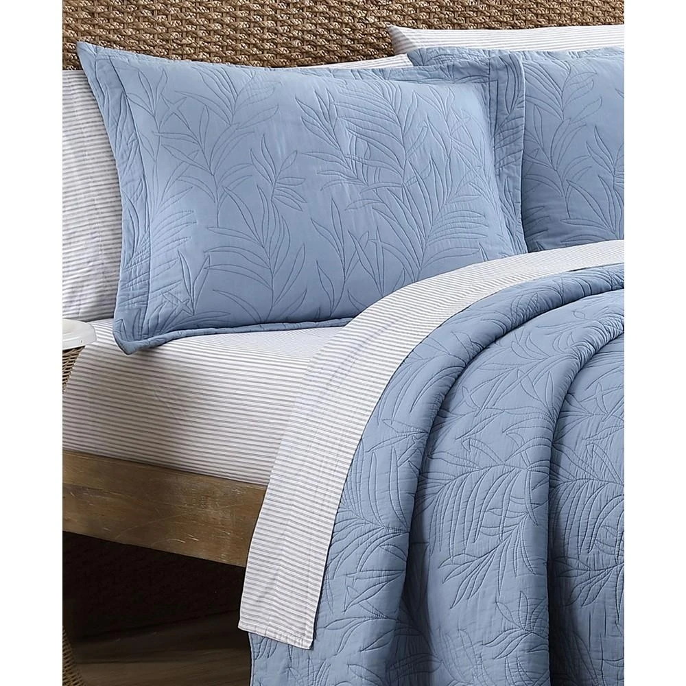 商品Tommy Bahama|Tommy Bahama Solid Costa Sera Cotton Reversible Quilt,价格¥1042,第4张图片详细描述