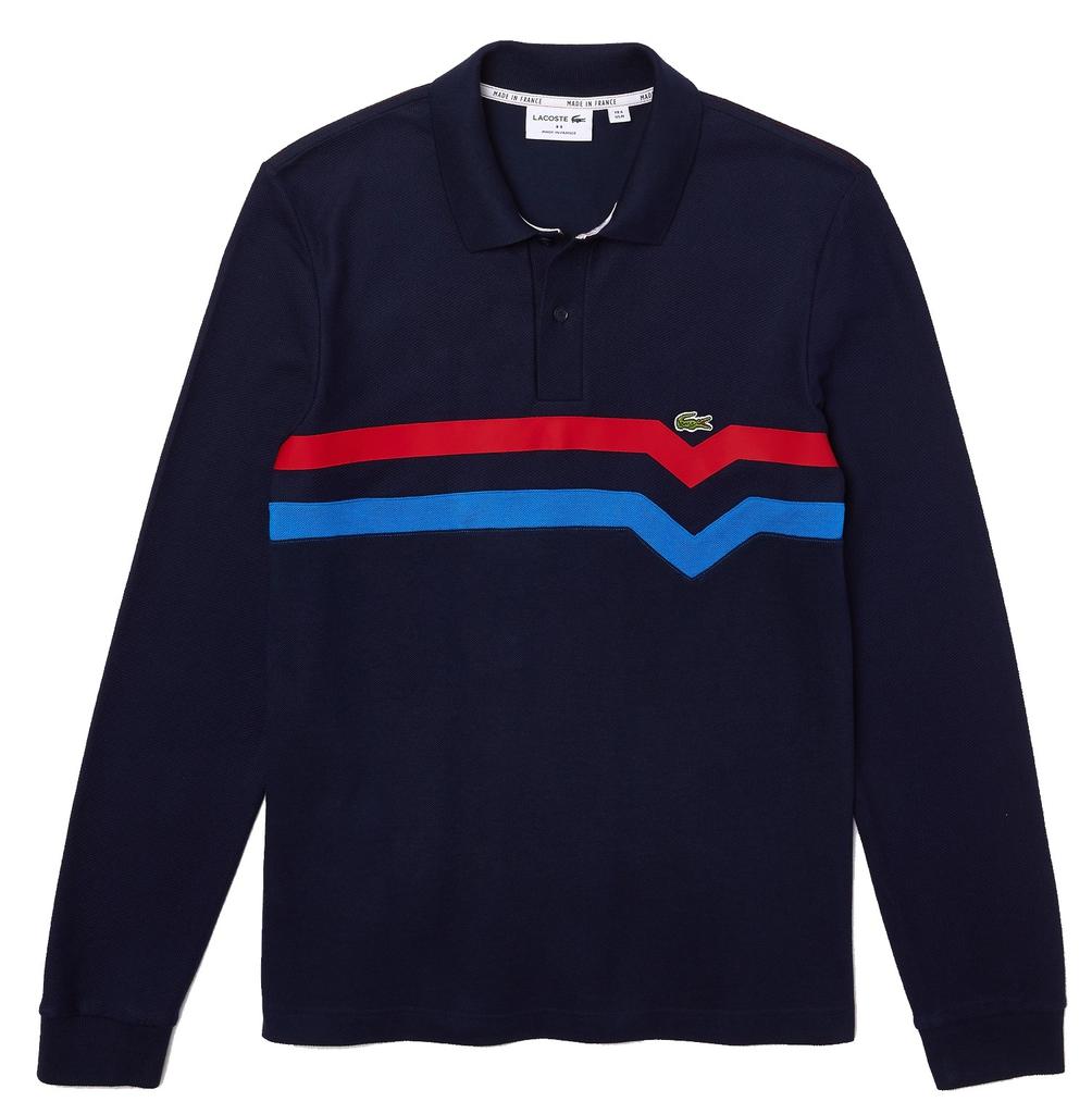 Lacoste Made in France Regular Fit L/S Polo Shirt Navy Blue商品第1张图片规格展示