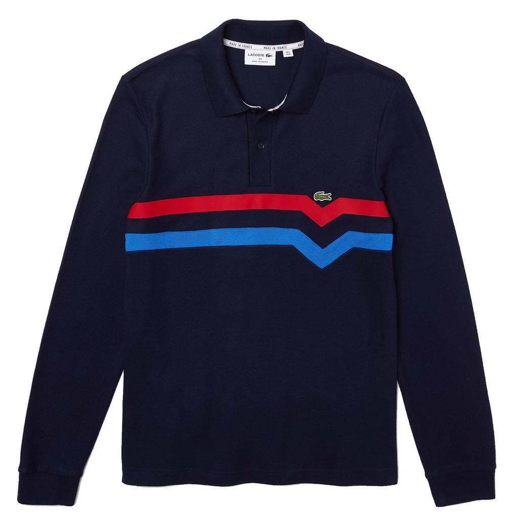 商品Lacoste|Lacoste Made in France Regular Fit L/S Polo Shirt Navy Blue,价格¥1388,第1张图片