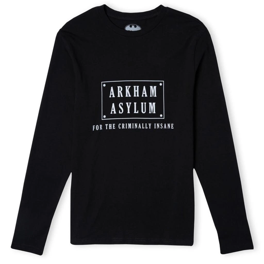 商品Original Hero|Batman Villains Arkham Asylum Unisex Long Sleeve T-Shirt - Black,价格¥203,第1张图片