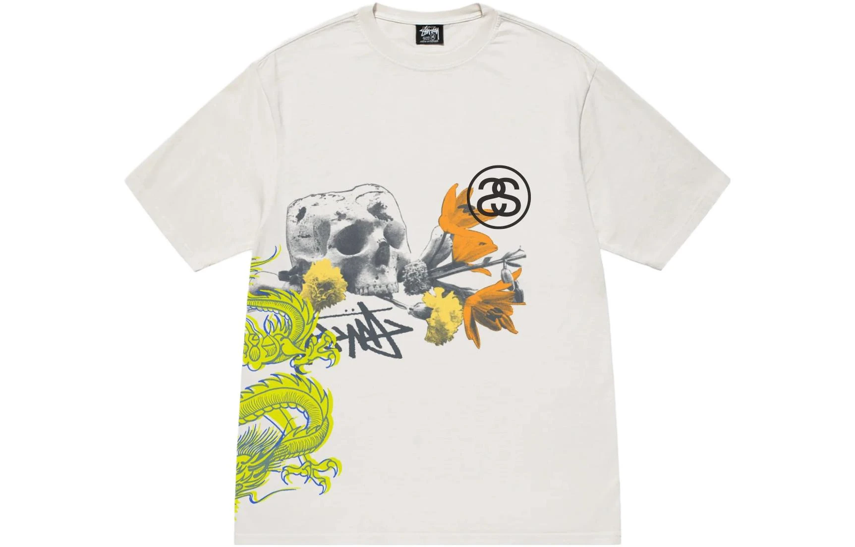 商品[国内直发] STUSSY|SS23 撞色多元素字母骰子印花圆领短袖T恤 男女同款,价格¥794,第6张图片详细描述