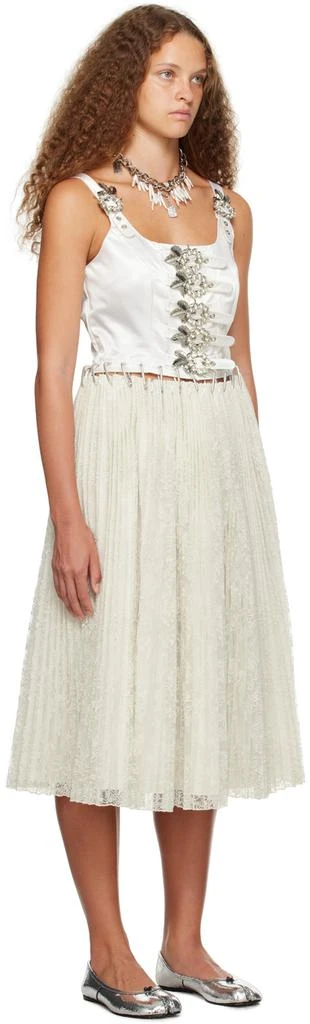 商品CHOPOVA LOWENA|SSENSE Exclusive White Wedding Apollo Midi Dress,价格¥13522,第2张图片详细描述