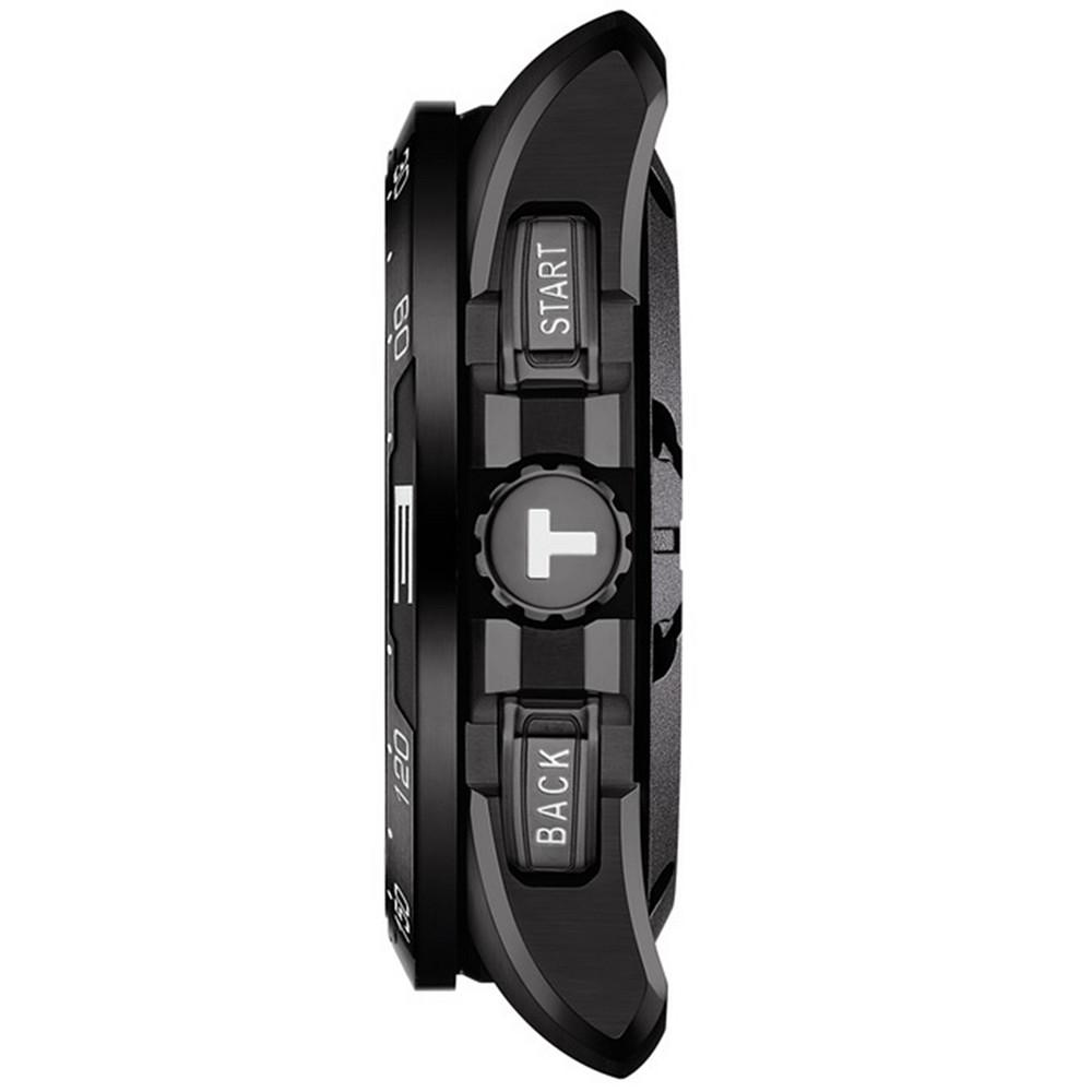 Men's Swiss T-Touch Connect Solar Black Rubber Strap Smart Watch 48mm商品第2张图片规格展示