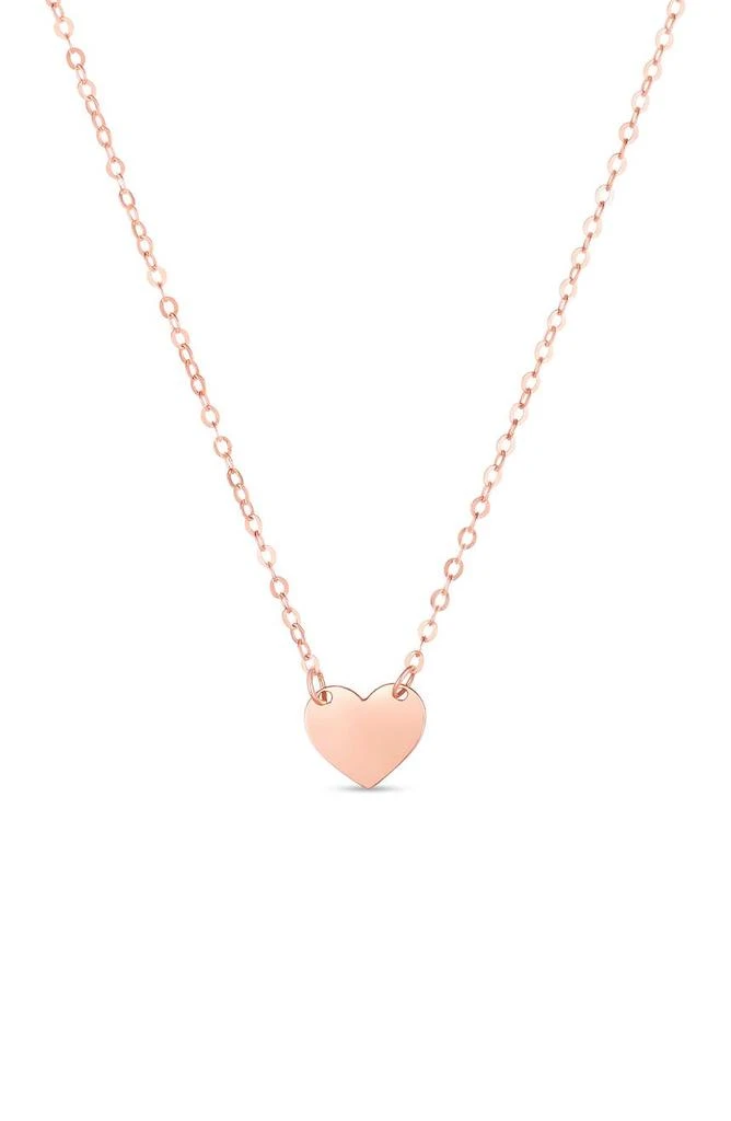 商品KARAT RUSH|14K Rose Gold Heart Pendant Necklace,价格¥680,第1张图片