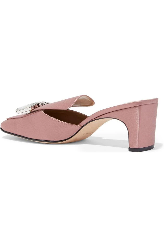 商品Sergio Rossi|sr1 crystal-embellished satin mules,价格¥1616,第3张图片详细描述