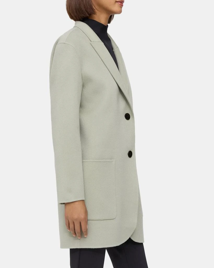 商品Theory|Stand Collar Coat in Double-Face Wool-Cashmere,价格¥2118,第2张图片详细描述