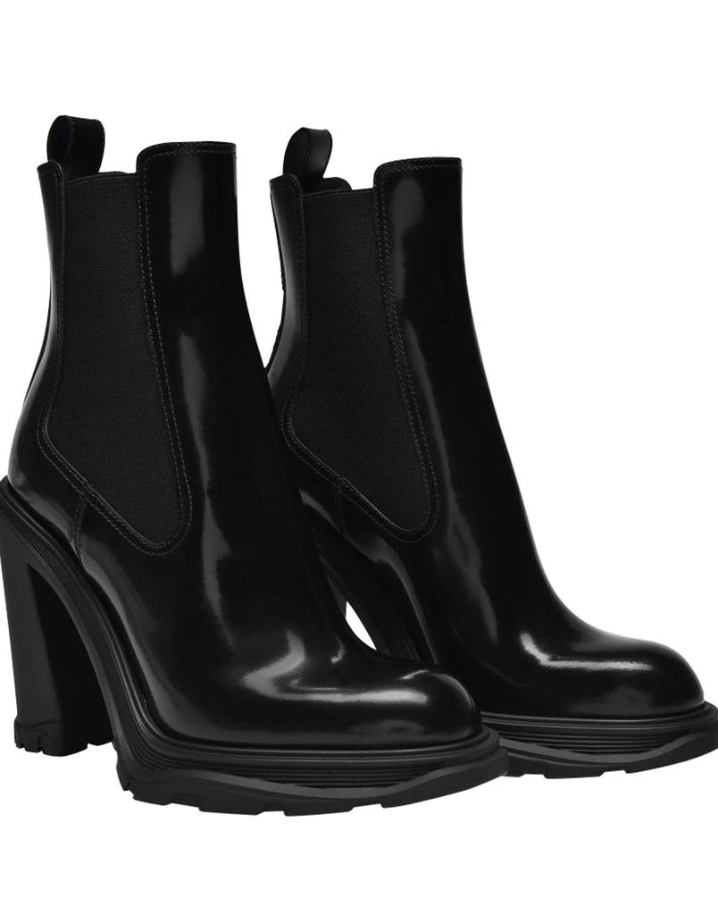 商品Alexander McQueen|Black Leather Boots,价格¥7407,第3张图片详细描述