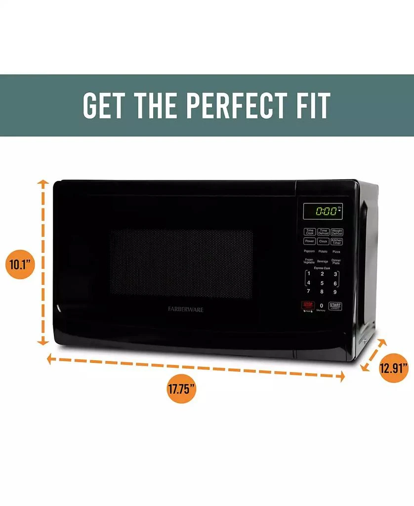 商品Farberware|Classic 700-Watt Microwave Oven,价格¥542,第3张图片详细描述