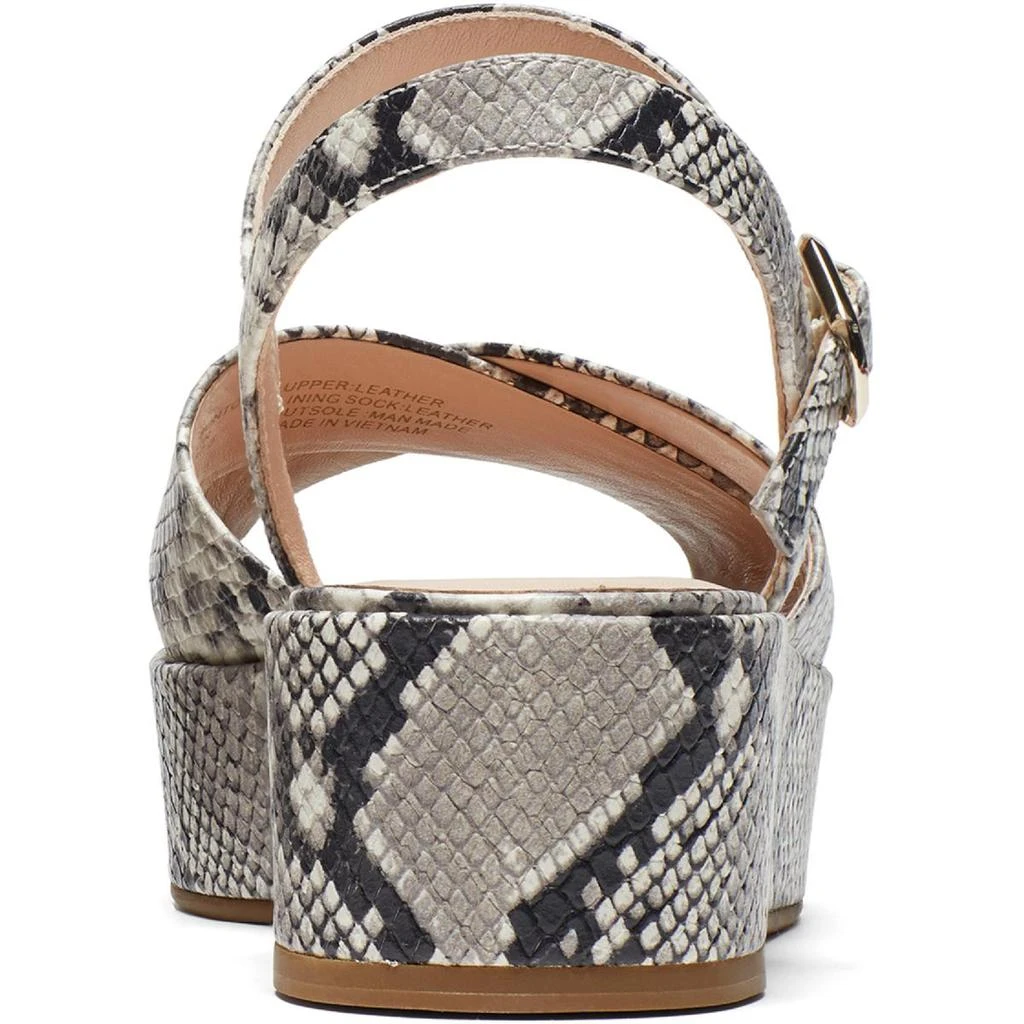 商品Kate Spade|Kate Spade New York Womens Bunton Leather Snake Print Wedge Sandals,价格¥246,第3张图片详细描述