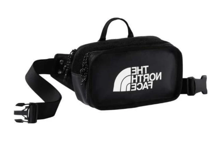 商品[国内直发] The North Face|北面 大logo explore blt魔术贴开合 涤纶 手提包斜挎包腰包胸包 常规 男女同款情侣款 黑色,价格¥410,第3张图片详细描述