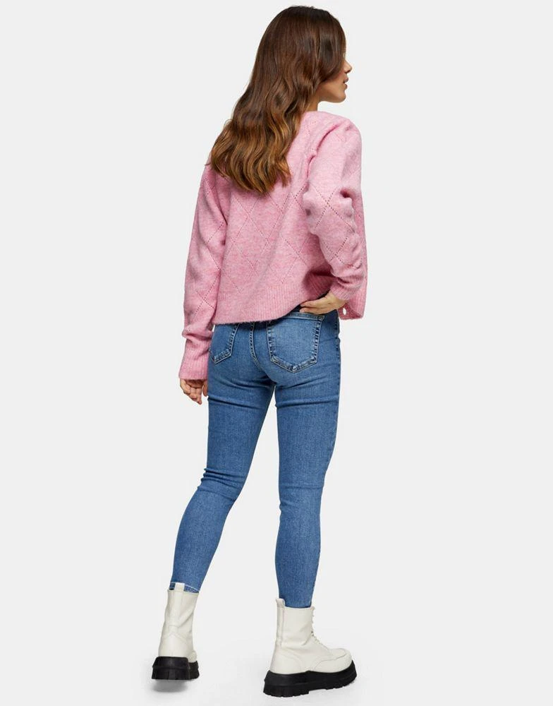 商品Topshop|Topshop Petite Jamie jeans in mid blue,价格¥150,第2张图片详细描述