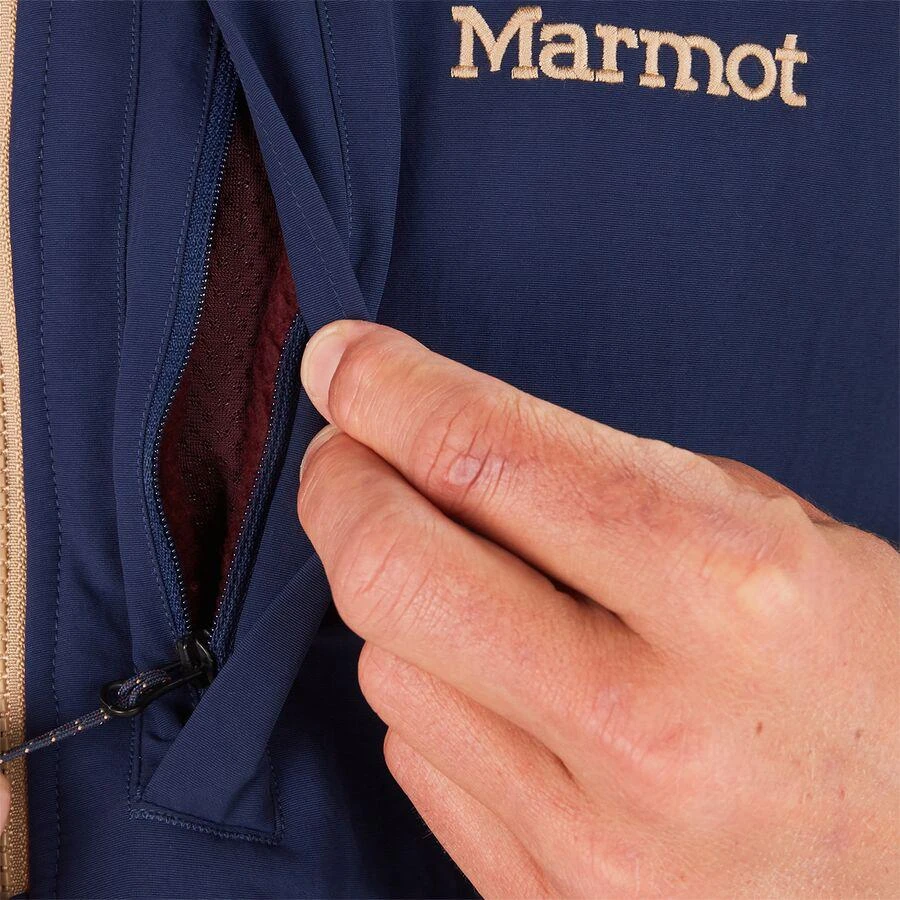 商品Marmot|Wiley Fleece Half-Zip Jacket - Men's,价格¥420,第3张图片详细描述