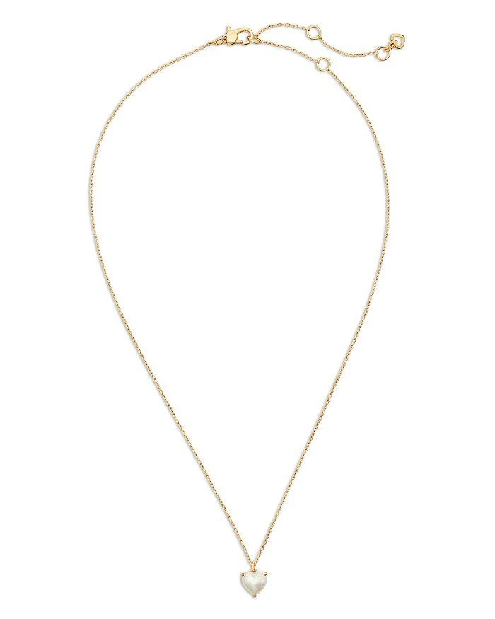 商品Kate Spade|My Love June Birthstone Heart Pendant Necklace, 16"-19",价格¥392,第2张图片详细描述