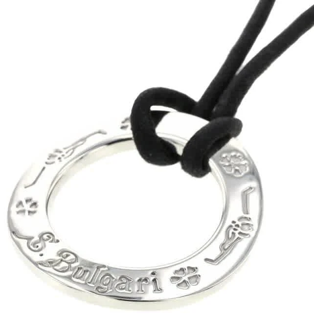 商品BVLGARI|Bvlgari Save The Children Sterling Silver Disc Cord Pendant Necklace,价格¥1453,第1张图片