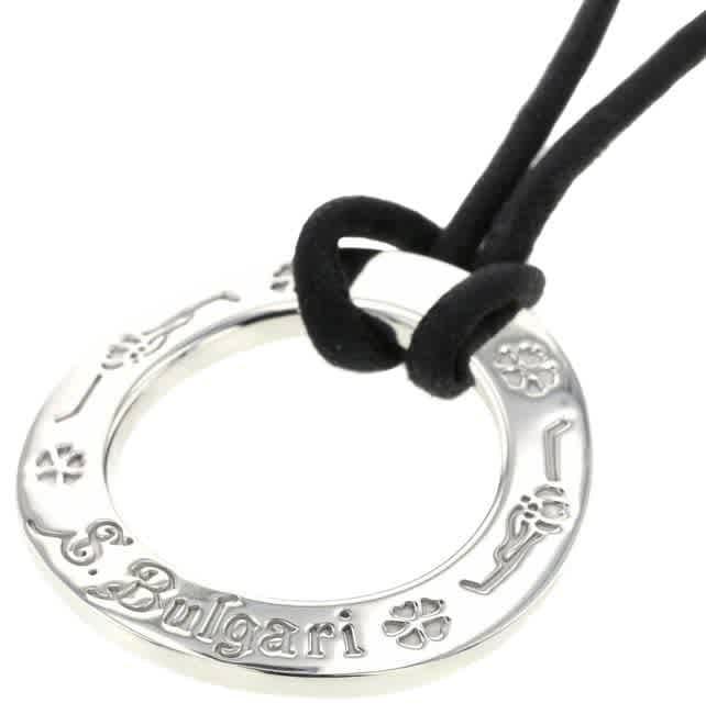 商品BVLGARI|Bvlgari Save The Children Sterling Silver Disc Cord Pendant Necklace,价格¥2096,第1张图片