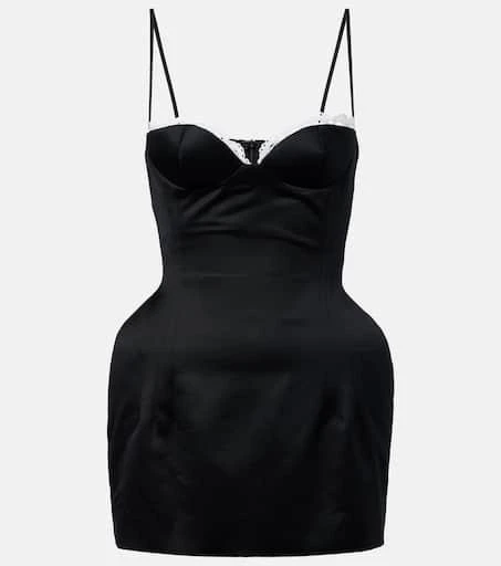 商品Magda Butrym|Crochet-trimmed cotton bustier dress,价格¥13286,第1张图片