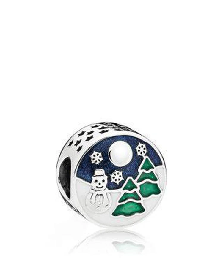 商品PANDORA|圣诞树与小雪人 串饰,价格¥286,第1张图片