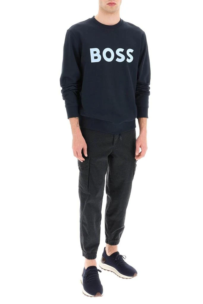 商品Hugo Boss|RESPONSIBLE FLOCKED LOGO SWEATSHIRT,价格¥679,第2张图片详细描述