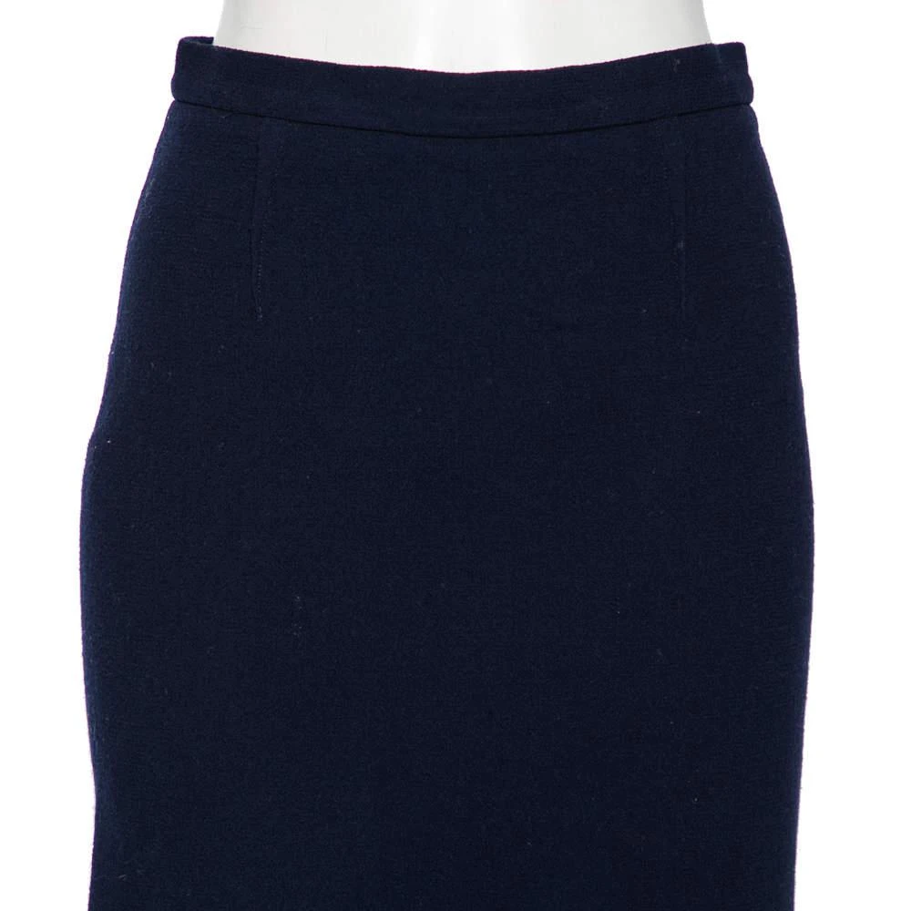 商品[二手商品] ROLAND MOURET|Roland Mouret Navy Blue Wool Crepe Pencil Skirt M,价格¥966,第4张图片详细描述