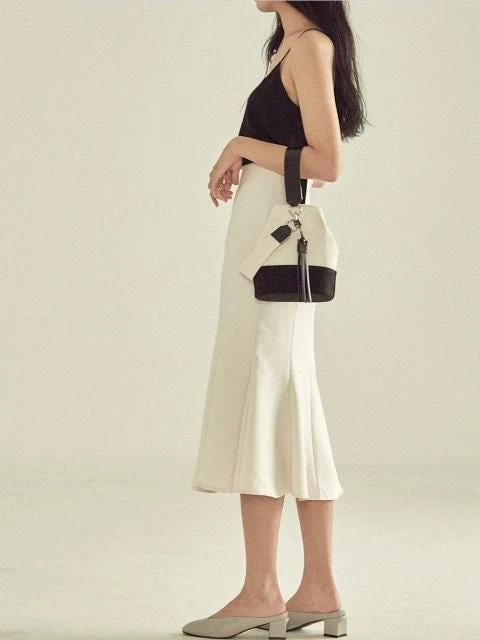 商品VERT ET NOIR|Noue Bucket Bag Cotton _Black,价格¥1127,第2张图片详细描述