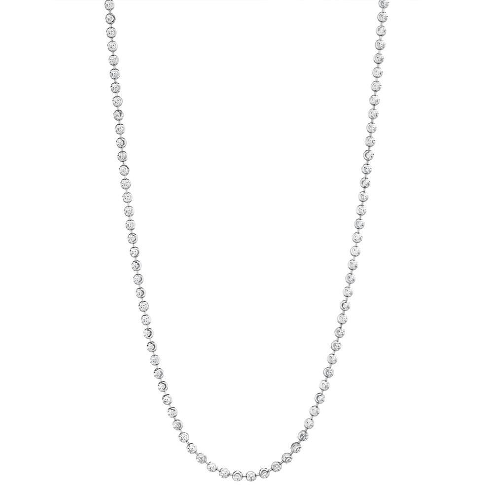 商品Italian Gold|Moon Link 18" Chain Necklace in 14k White Gold,价格¥14019,第1张图片