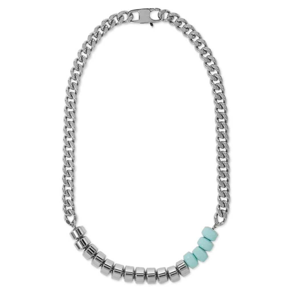 商品1017 ALYX 9SM|Merge Candy Charm Necklace - Silver/Sea,价格¥4720,第1张图片