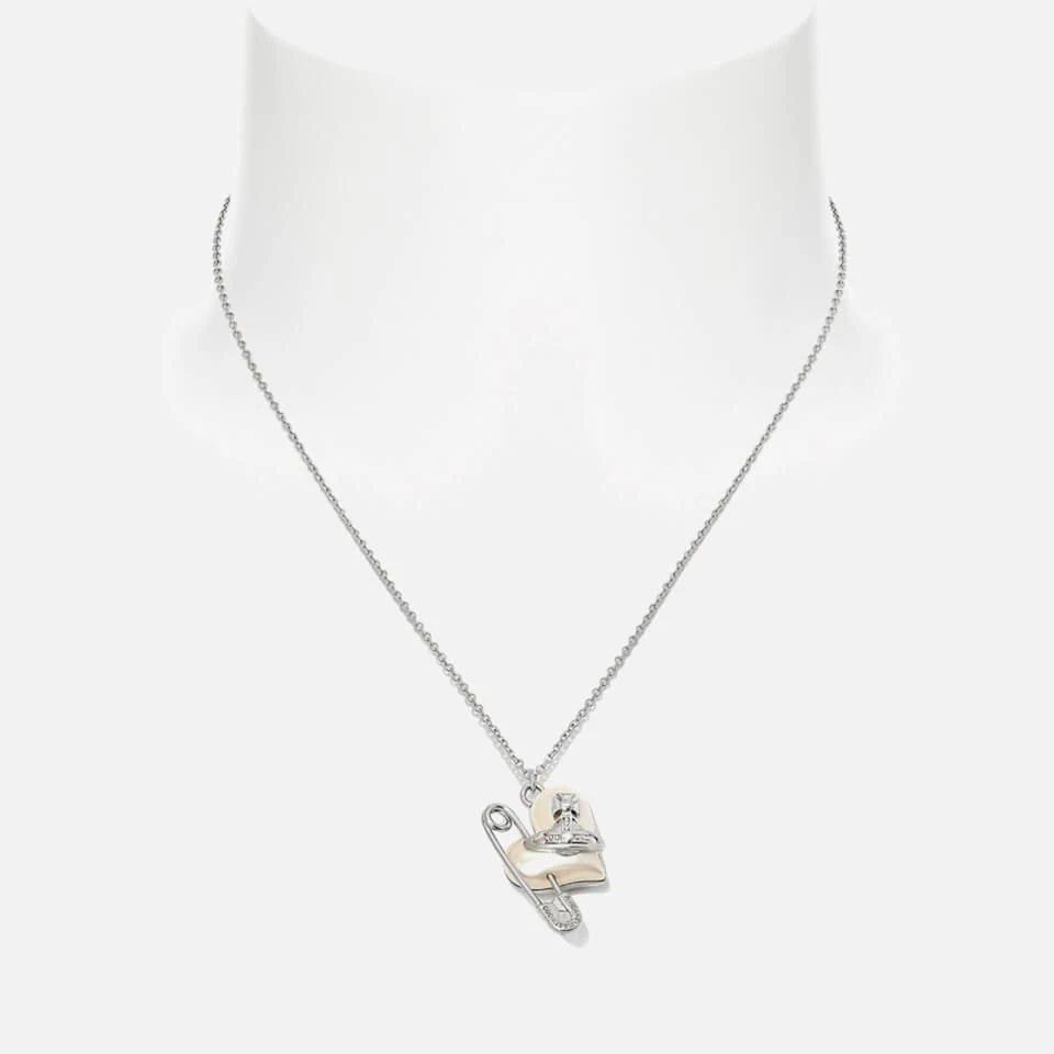 商品Vivienne Westwood|Vivienne Westwood Women's Orietta Pendant Necklace - Platinum/Creamrose,价格¥1636,第1张图片