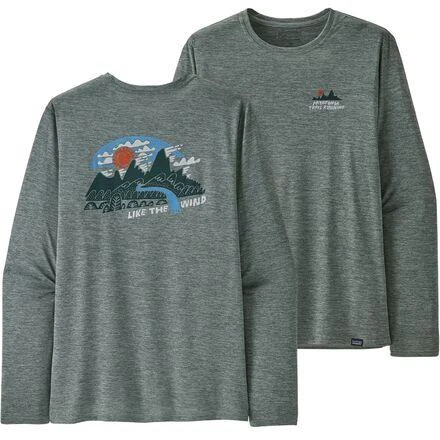 商品Patagonia|Cap Cool Daily Graphic Long-Sleeve Shirt - Lands - Men's,价格¥269,第2张图片详细描述