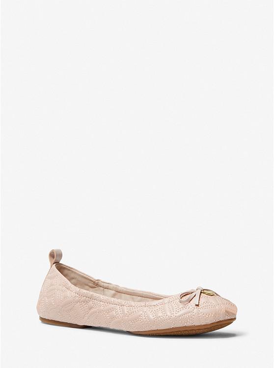 Juliette Quilted Faux Leather Ballet Flat商品第1张图片规格展示