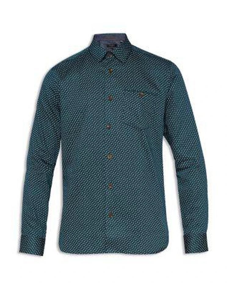 商品Ted Baker London|Leaf Print Sport Shirt,价格¥607,第4张图片详细描述