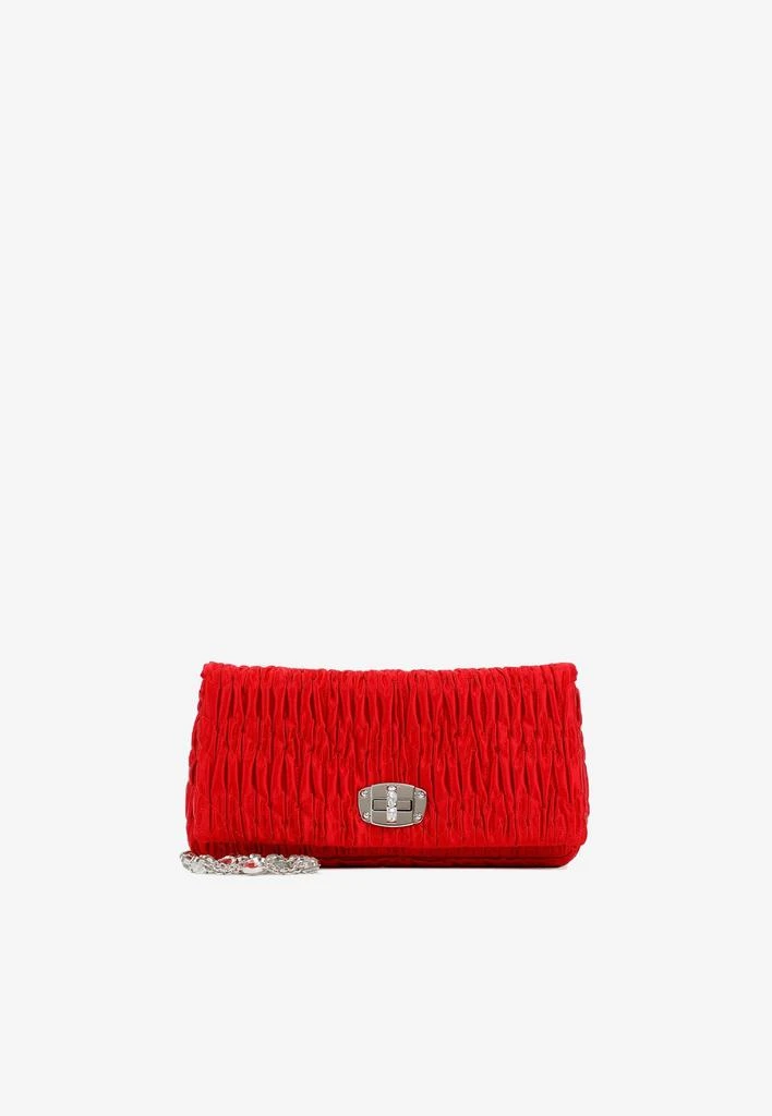 商品Miu Miu|Crystal Shoulder Bag in Satin,价格¥11076,第1张图片