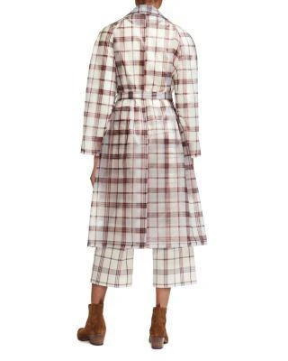 商品Maje|Guarette Check Trench Coat,价格¥1261,第2张图片详细描述