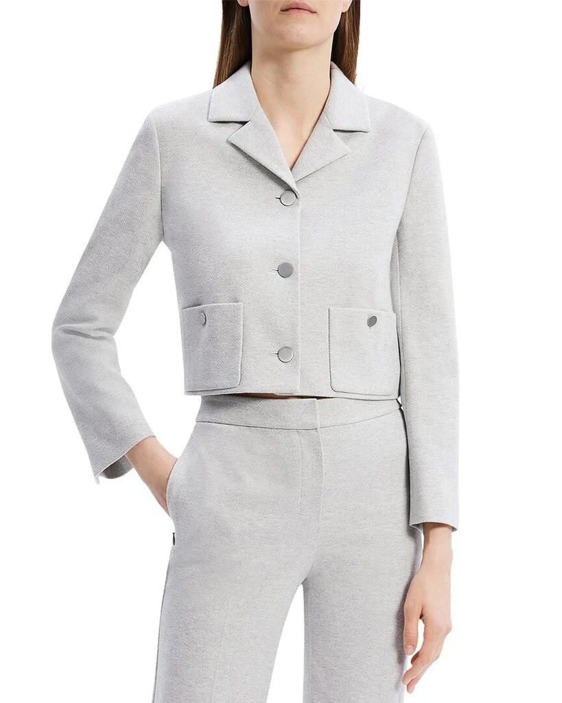商品Theory|Boxy Crop Patch Jacket,价格¥775,第1张图片